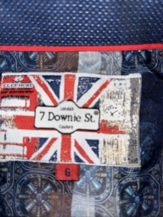 7 Downie St Men’s Button Down Spread Collar Size XL 17-17.5 - Picture 2 of 6